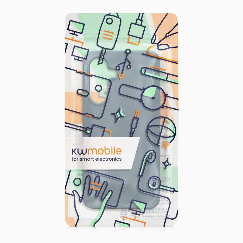 Laptop, Telefoane si Tablete - Telefoane mobile si accesorii - Accesorii Telefoane - Huse telefoane - Husa Kwmobile pentru Samsung Galaxy A56 5G, incarcare wireless, silicon, ardezie - Infinity.ro