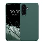 Laptop, Telefoane si Tablete - Telefoane mobile si accesorii - Accesorii Telefoane - Huse telefoane - Husa Kwmobile pentru Samsung Galaxy A56 5G, incarcare wireless, anti-alunecare, silicon, verde - Infinity.ro