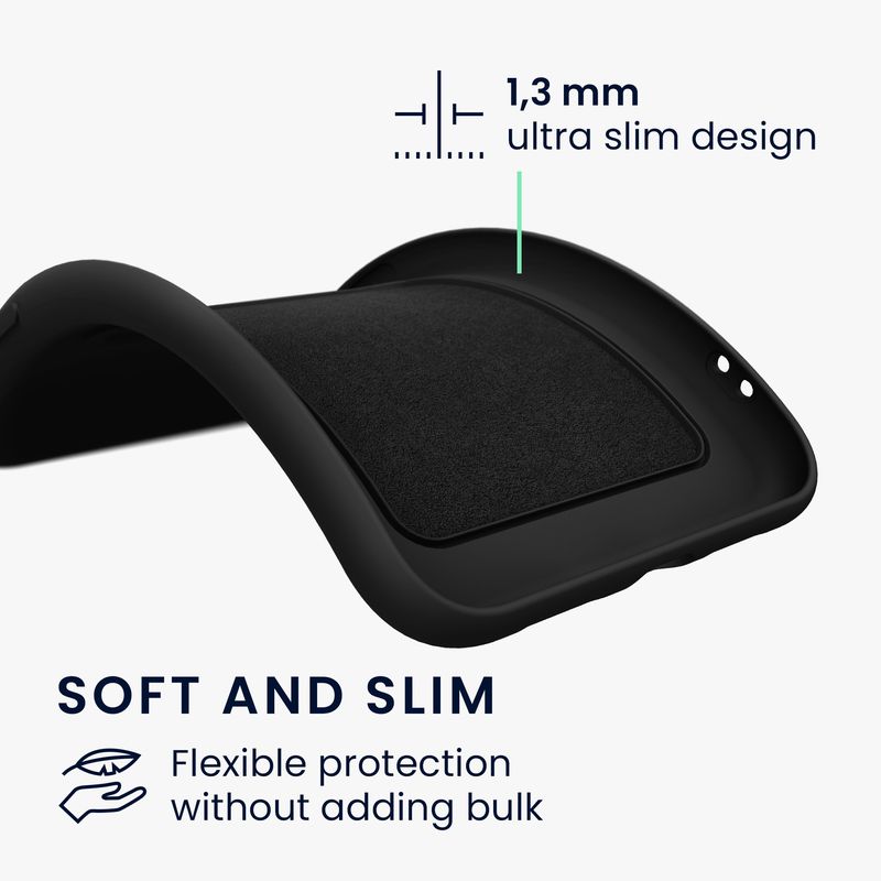 Laptop, Telefoane si Tablete - Telefoane mobile si accesorii - Accesorii Telefoane - Huse telefoane - Husa Kwmobile pentru Samsung Galaxy A56 5G, incarcare wireless, buzunar card, silicon, negru - Infinity.ro