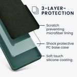 Laptop, Telefoane si Tablete - Telefoane mobile si accesorii - Accesorii Telefoane - Huse telefoane - Husa Kwmobile pentru Samsung Galaxy A56 5G, incarcare wireless, anti-alunecare, silicon, verde - Infinity.ro