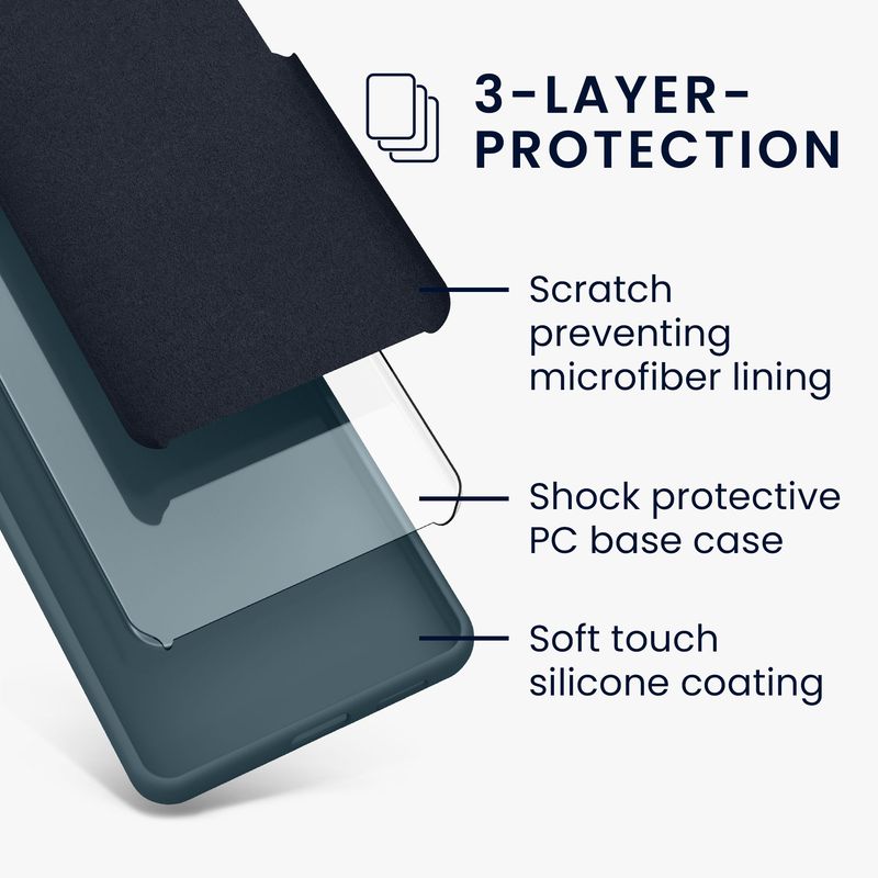 Laptop, Telefoane si Tablete - Telefoane mobile si accesorii - Accesorii Telefoane - Huse telefoane - Husa Kwmobile pentru Samsung Galaxy A56 5G, incarcare wireless, silicon, ardezie - Infinity.ro