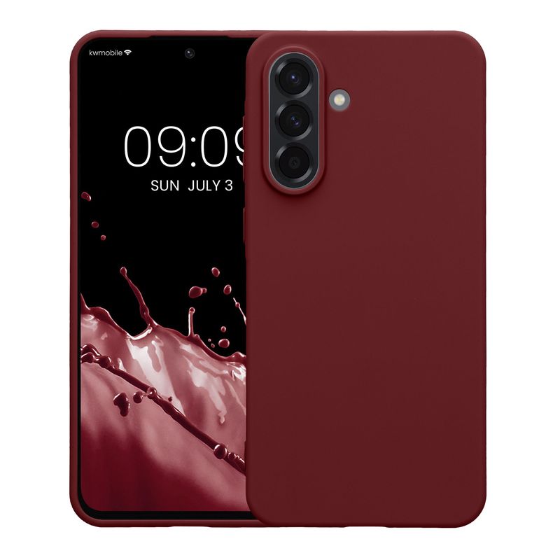 Laptop, Telefoane si Tablete - Telefoane mobile si accesorii - Accesorii Telefoane - Huse telefoane - Husa Kwmobile pentru Samsung Galaxy A56 5G, incarcare wireless, anti-alunecare, TPU, mov - Infinity.ro