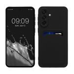 Laptop, Telefoane si Tablete - Telefoane mobile si accesorii - Accesorii Telefoane - Huse telefoane - Husa Kwmobile pentru Samsung Galaxy A56 5G, incarcare wireless, buzunar card, silicon, negru - Infinity.ro