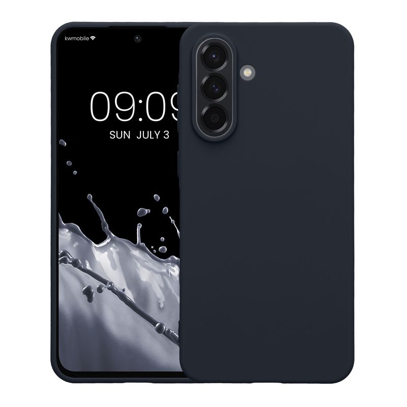 Laptop, Telefoane si Tablete - Telefoane mobile si accesorii - Accesorii Telefoane - Huse telefoane - Husa Kwmobile pentru Samsung Galaxy A56 5G, incarcare wireless, silicon, afine - Infinity.ro