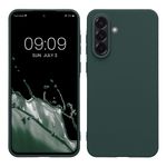 Laptop, Telefoane si Tablete - Telefoane mobile si accesorii - Accesorii Telefoane - Huse telefoane - Husa Kwmobile pentru Samsung Galaxy A56 5G, incarcare wireless, silicon, albastru verzui - Infinity.ro