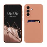 Laptop, Telefoane si Tablete - Telefoane mobile si accesorii - Accesorii Telefoane - Huse telefoane - Husa Kwmobile pentru Samsung Galaxy A56 5G, incarcare wireless, buzunar card, silicon, roz - Infinity.ro