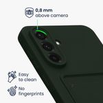 Laptop, Telefoane si Tablete - Telefoane mobile si accesorii - Accesorii Telefoane - Huse telefoane - Husa Kwmobile pentru Samsung Galaxy A56 5G, incarcare wireless, buzunar card, silicon, verde - Infinity.ro