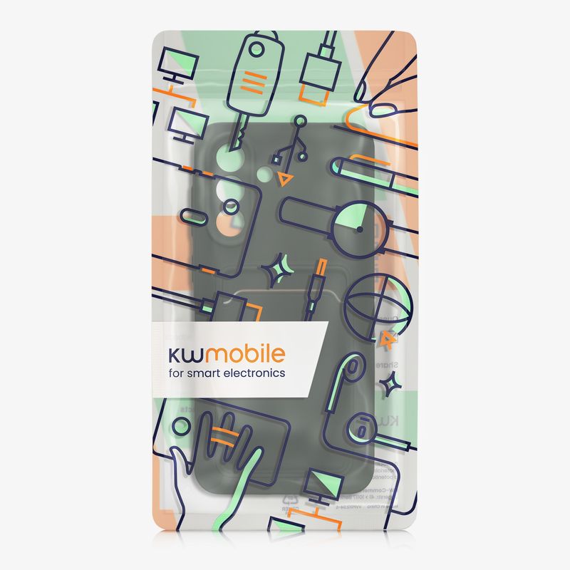 Laptop, Telefoane si Tablete - Telefoane mobile si accesorii - Accesorii Telefoane - Huse telefoane - Husa Kwmobile pentru Samsung Galaxy A56 5G, incarcare wireless, buzunar card, silicon, verde - Infinity.ro