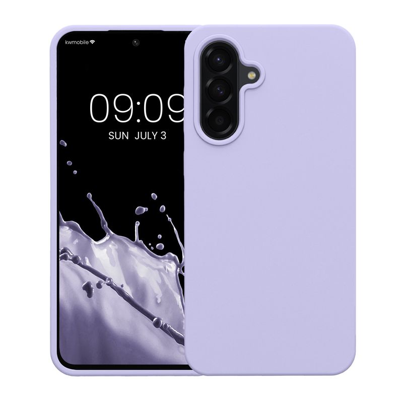 Laptop, Telefoane si Tablete - Telefoane mobile si accesorii - Accesorii Telefoane - Huse telefoane - Husa Kwmobile pentru Samsung Galaxy A56 5G, incarcare wireless, silicon, lavanda - Infinity.ro