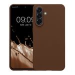 Laptop, Telefoane si Tablete - Telefoane mobile si accesorii - Accesorii Telefoane - Huse telefoane - Husa Kwmobile pentru Samsung Galaxy A56 5G, incarcare wireless, silicon, maro, TPU - Infinity.ro