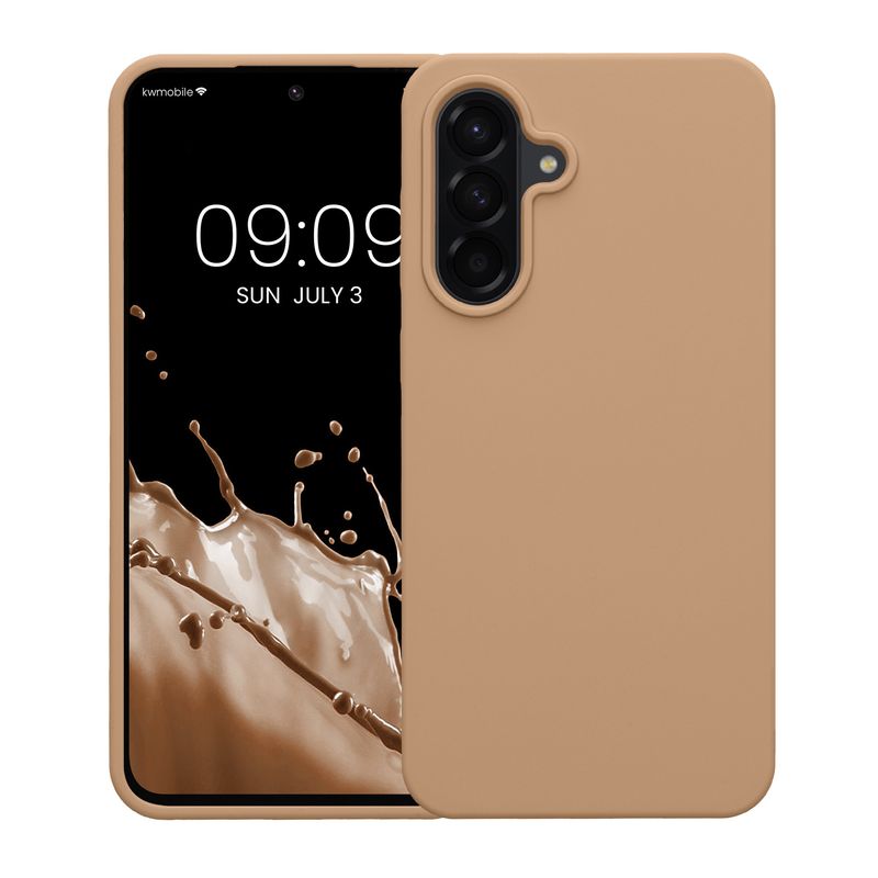 Laptop, Telefoane si Tablete - Telefoane mobile si accesorii - Accesorii Telefoane - Huse telefoane - Husa Kwmobile pentru Samsung Galaxy A56 5G, incarcare wireless, silicon, maro - Infinity.ro