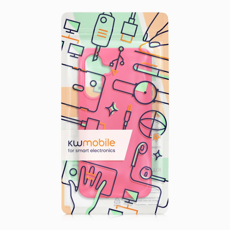 Laptop, Telefoane si Tablete - Telefoane mobile si accesorii - Accesorii Telefoane - Huse telefoane - Husa Kwmobile pentru Samsung Galaxy A56 5G, incarcare wireless, silicon, roz neon - Infinity.ro