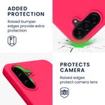Laptop, Telefoane si Tablete - Telefoane mobile si accesorii - Accesorii Telefoane - Huse telefoane - Husa Kwmobile pentru Samsung Galaxy A56 5G, incarcare wireless, silicon, roz neon - Infinity.ro