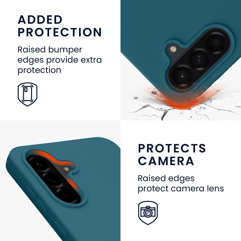 Laptop, Telefoane si Tablete - Telefoane mobile si accesorii - Accesorii Telefoane - Huse telefoane - Husa Kwmobile pentru Samsung Galaxy A56 5G, incarcare wireless, silicon, turcoaz - Infinity.ro