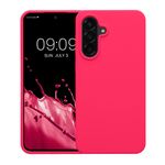 Laptop, Telefoane si Tablete - Telefoane mobile si accesorii - Accesorii Telefoane - Huse telefoane - Husa Kwmobile pentru Samsung Galaxy A56 5G, incarcare wireless, silicon, roz neon - Infinity.ro