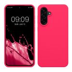 Laptop, Telefoane si Tablete - Telefoane mobile si accesorii - Accesorii Telefoane - Huse telefoane - Husa Kwmobile pentru Samsung Galaxy A56 5G, incarcare wireless, silicon, roz neon - Infinity.ro