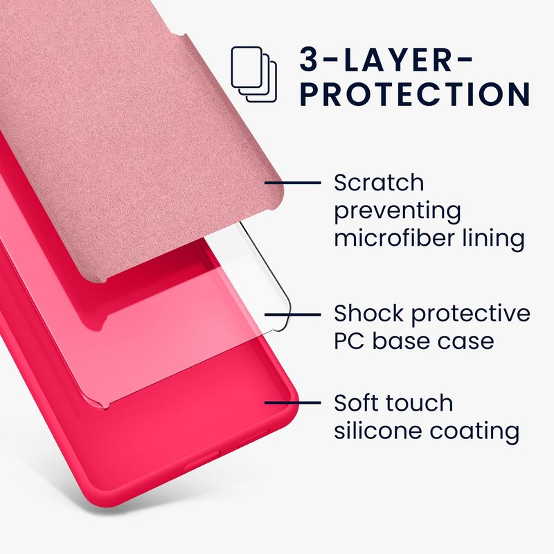 Laptop, Telefoane si Tablete - Telefoane mobile si accesorii - Accesorii Telefoane - Huse telefoane - Husa Kwmobile pentru Samsung Galaxy A56 5G, incarcare wireless, silicon, roz neon - Infinity.ro