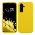 Laptop, Telefoane si Tablete - Telefoane mobile si accesorii - Accesorii Telefoane - Huse telefoane - Husa Kwmobile pentru Samsung Galaxy A56 5G, incarcare wireless, silicon, galben - Infinity.ro