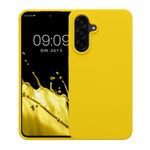Laptop, Telefoane si Tablete - Telefoane mobile si accesorii - Accesorii Telefoane - Huse telefoane - Husa Kwmobile pentru Samsung Galaxy A56 5G, incarcare wireless, silicon, galben - Infinity.ro