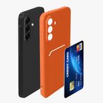 Laptop, Telefoane si Tablete - Telefoane mobile si accesorii - Accesorii Telefoane - Huse telefoane - Husa Kwmobile pentru Samsung Galaxy A56 5G, incarcare wireless, silicon, portocaliu, TPU - Infinity.ro