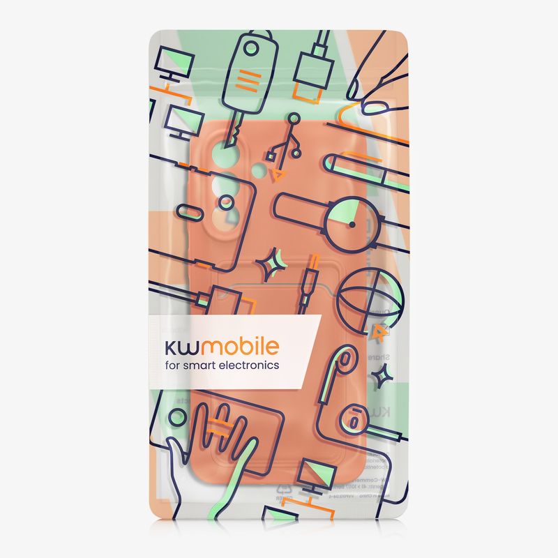 Laptop, Telefoane si Tablete - Telefoane mobile si accesorii - Accesorii Telefoane - Huse telefoane - Husa Kwmobile pentru Samsung Galaxy A56 5G, incarcare wireless, silicon, portocaliu, TPU - Infinity.ro