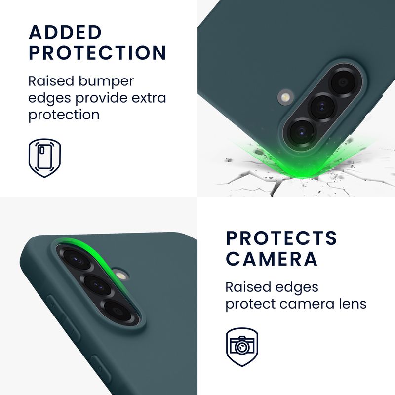 Laptop, Telefoane si Tablete - Telefoane mobile si accesorii - Accesorii Telefoane - Huse telefoane - Husa Kwmobile pentru Samsung Galaxy A56 5G, incarcare wireless, TPU, ardezie - Infinity.ro