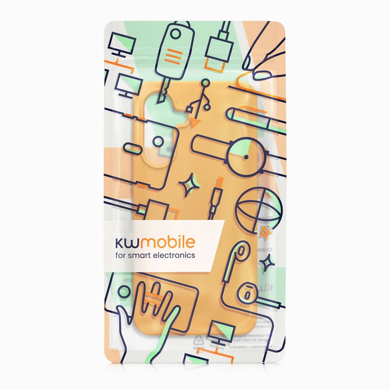 Laptop, Telefoane si Tablete - Telefoane mobile si accesorii - Accesorii Telefoane - Huse telefoane - Husa Kwmobile pentru Samsung Galaxy A56 5G, incarcare wireless, silicon, portocaliu - Infinity.ro