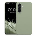 Laptop, Telefoane si Tablete - Telefoane mobile si accesorii - Accesorii Telefoane - Huse telefoane - Husa Kwmobile pentru Samsung Galaxy A56 5G, incarcare wireless, silicon, verde, gri - Infinity.ro