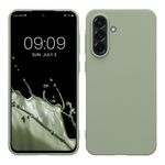 Laptop, Telefoane si Tablete - Telefoane mobile si accesorii - Accesorii Telefoane - Huse telefoane - Husa Kwmobile pentru Samsung Galaxy A56 5G, incarcare wireless, silicon, verde, gri - Infinity.ro