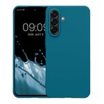 Laptop, Telefoane si Tablete - Telefoane mobile si accesorii - Accesorii Telefoane - Huse telefoane - Husa Kwmobile pentru Samsung Galaxy A56 5G, incarcare wireless, TPU, albastru caraibian - Infinity.ro