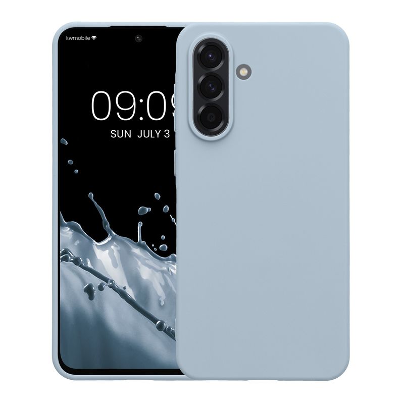 Laptop, Telefoane si Tablete - Telefoane mobile si accesorii - Accesorii Telefoane - Huse telefoane - Husa Kwmobile pentru Samsung Galaxy A56 5G, incarcare wireless, TPU, albastru deschis - Infinity.ro