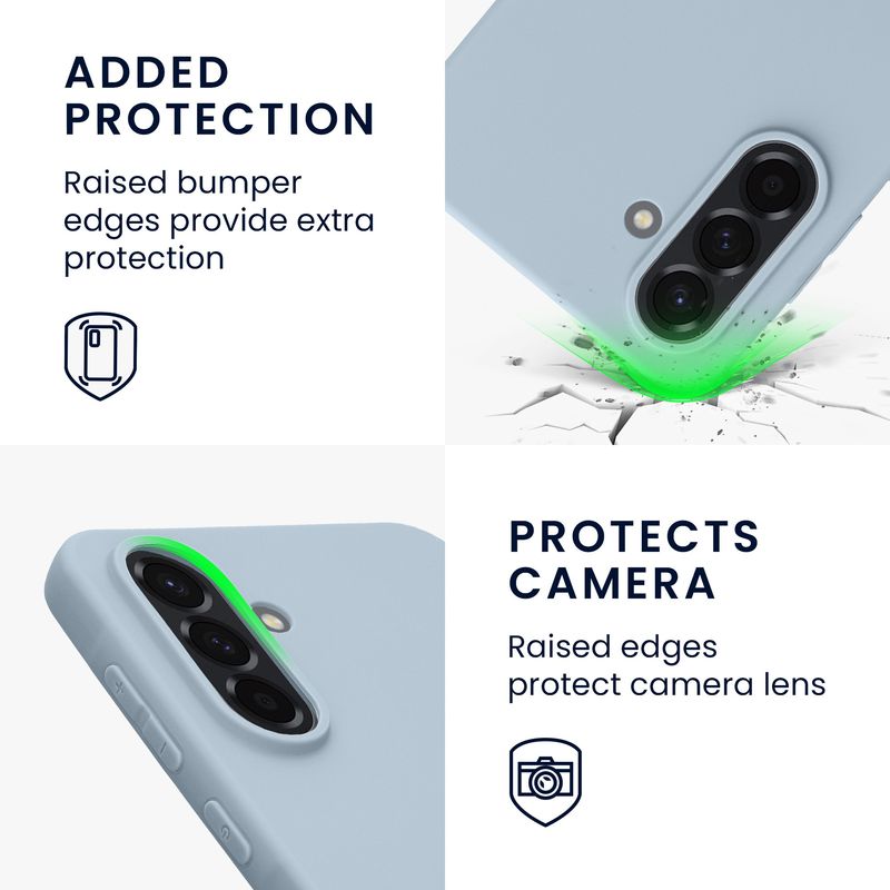 Laptop, Telefoane si Tablete - Telefoane mobile si accesorii - Accesorii Telefoane - Huse telefoane - Husa Kwmobile pentru Samsung Galaxy A56 5G, incarcare wireless, TPU, albastru deschis - Infinity.ro