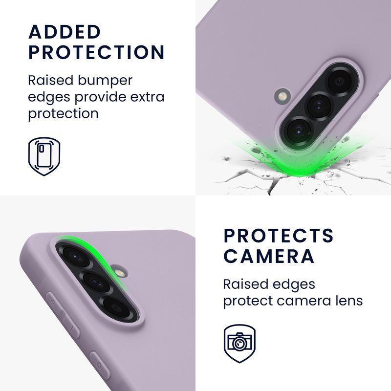 Laptop, Telefoane si Tablete - Telefoane mobile si accesorii - Accesorii Telefoane - Huse telefoane - Husa Kwmobile pentru Samsung Galaxy A56 5G, incarcare wireless, TPU, lavanda - Infinity.ro