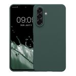 Laptop, Telefoane si Tablete - Telefoane mobile si accesorii - Accesorii Telefoane - Huse telefoane - Husa Kwmobile pentru Samsung Galaxy A56 5G, incarcare wireless, silicon, verde muschi - Infinity.ro
