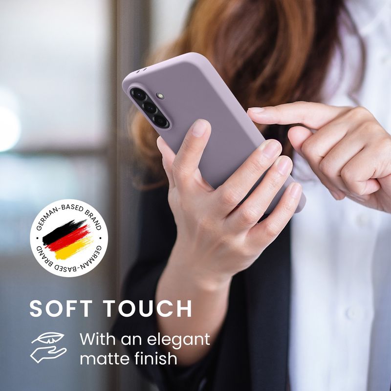 Laptop, Telefoane si Tablete - Telefoane mobile si accesorii - Accesorii Telefoane - Huse telefoane - Husa Kwmobile pentru Samsung Galaxy A56 5G, incarcare wireless, TPU, lavanda - Infinity.ro