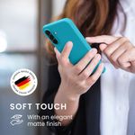 Laptop, Telefoane si Tablete - Telefoane mobile si accesorii - Accesorii Telefoane - Huse telefoane - Husa Kwmobile pentru Samsung Galaxy A56 5G, incarcare wireless, TPU, albastru glaciar - Infinity.ro