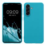 Laptop, Telefoane si Tablete - Telefoane mobile si accesorii - Accesorii Telefoane - Huse telefoane - Husa Kwmobile pentru Samsung Galaxy A56 5G, incarcare wireless, TPU, albastru glaciar - Infinity.ro