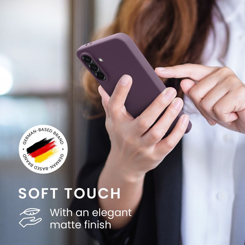 Laptop, Telefoane si Tablete - Telefoane mobile si accesorii - Accesorii Telefoane - Huse telefoane - Husa Kwmobile pentru Samsung Galaxy A56 5G, incarcare wireless, TPU, iris - Infinity.ro