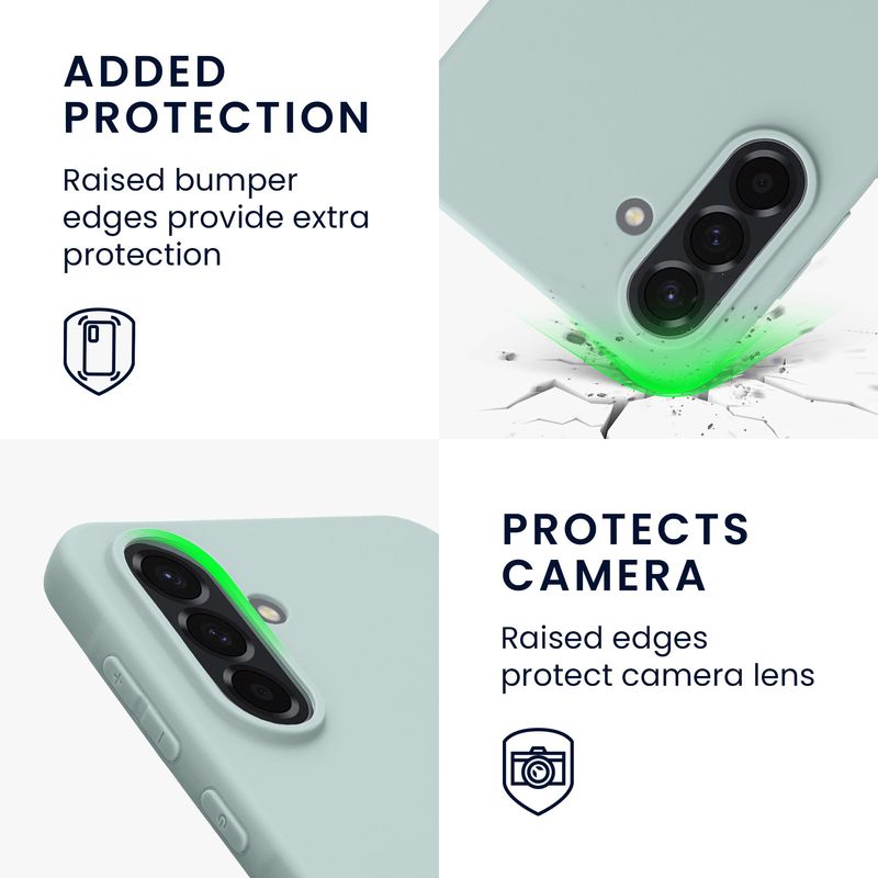 Laptop, Telefoane si Tablete - Telefoane mobile si accesorii - Accesorii Telefoane - Huse telefoane - Husa Kwmobile pentru Samsung Galaxy A56 5G, incarcare wireless, TPU, menta - Infinity.ro