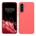 Laptop, Telefoane si Tablete - Telefoane mobile si accesorii - Accesorii Telefoane - Huse telefoane - Husa Kwmobile pentru Samsung Galaxy A56 5G, incarcare wireless, TPU, coral - Infinity.ro