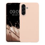 Laptop, Telefoane si Tablete - Telefoane mobile si accesorii - Accesorii Telefoane - Huse telefoane - Husa Kwmobile pentru Samsung Galaxy A56 5G, incarcare wireless, TPU, bej - Infinity.ro