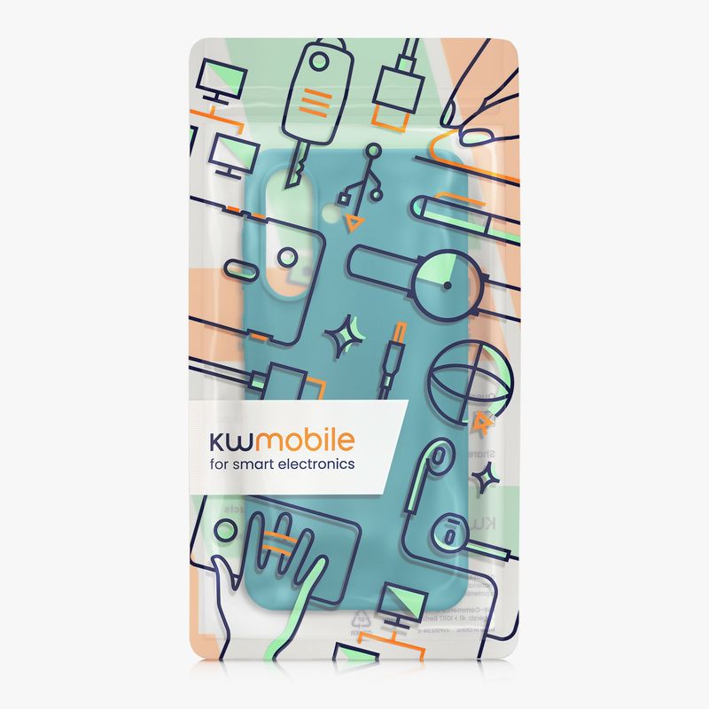 Laptop, Telefoane si Tablete - Telefoane mobile si accesorii - Accesorii Telefoane - Huse telefoane - Husa Kwmobile pentru Samsung Galaxy A56 5G, incarcare wireless, TPU, turcoaz - Infinity.ro