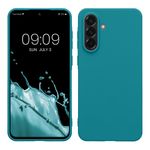 Laptop, Telefoane si Tablete - Telefoane mobile si accesorii - Accesorii Telefoane - Huse telefoane - Husa Kwmobile pentru Samsung Galaxy A56 5G, incarcare wireless, TPU, turcoaz - Infinity.ro