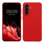 Laptop, Telefoane si Tablete - Telefoane mobile si accesorii - Accesorii Telefoane - Huse telefoane - Husa Kwmobile pentru Samsung Galaxy A56 5G, incarcare wireless, TPU, rosu clasic - Infinity.ro