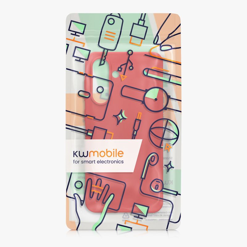 Laptop, Telefoane si Tablete - Telefoane mobile si accesorii - Accesorii Telefoane - Huse telefoane - Husa Kwmobile pentru Samsung Galaxy A56 5G, incarcare wireless, TPU, rosu clasic - Infinity.ro