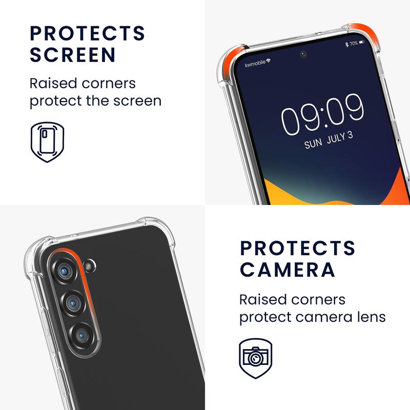 Laptop, Telefoane si Tablete - Telefoane mobile si accesorii - Accesorii Telefoane - Huse telefoane - Husa Kwmobile pentru Samsung Galaxy A56 5G, protectie la socuri, TPU, transparent - Infinity.ro