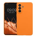 Laptop, Telefoane si Tablete - Telefoane mobile si accesorii - Accesorii Telefoane - Huse telefoane - Husa Kwmobile pentru Samsung Galaxy A56 5G, protectie la zgarieturi, silicon, portocaliu - Infinity.ro