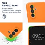 Laptop, Telefoane si Tablete - Telefoane mobile si accesorii - Accesorii Telefoane - Huse telefoane - Husa Kwmobile pentru Samsung Galaxy A56 5G, protectie la zgarieturi, silicon, portocaliu - Infinity.ro