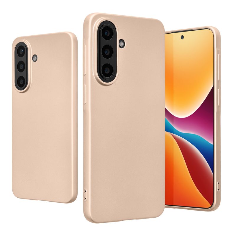 Laptop, Telefoane si Tablete - Telefoane mobile si accesorii - Accesorii Telefoane - Huse telefoane - Husa Kwmobile pentru Samsung Galaxy A57 5G, anti-alunecare, protectie la zgarieturi, silicon, auriu - Infinity.ro