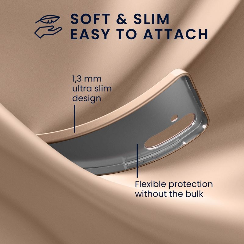 Laptop, Telefoane si Tablete - Telefoane mobile si accesorii - Accesorii Telefoane - Huse telefoane - Husa Kwmobile pentru Samsung Galaxy A57 5G, anti-alunecare, protectie la zgarieturi, silicon, auriu - Infinity.ro
